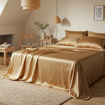 Satin Sheet Set - Veuve Gold