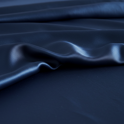 Satin Quilt Cover - Navy Blue