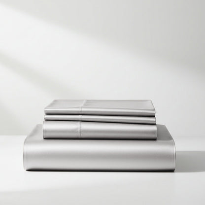 Satin Sheet Set - Silver