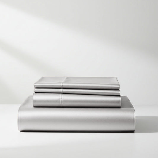 Satin Sheet Set - Silver