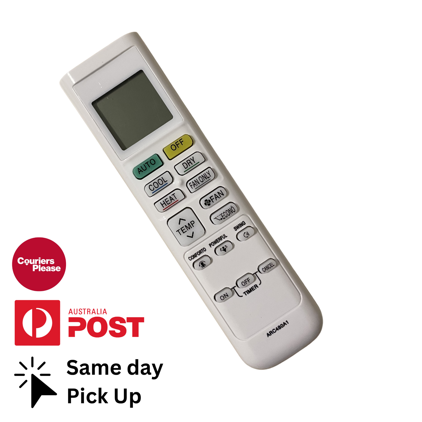 Daikin FTXF20WVMA Air Conditioner Remote (ARC480A1)