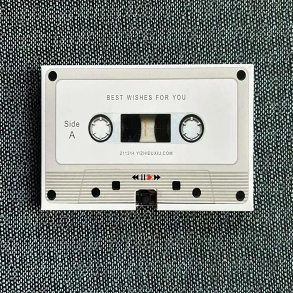 Voice Recordable Greeting Card 60 Seconds Recording Time Message Recorder Cassette Recording Voice Tape Greeting Card