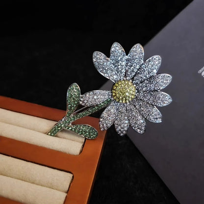 Baroque Luxury Beautiful Sunflower Flower Design Men's and Women's Brooch Pin, JewelryAccessories, WeddingHolidayPartyCoupleGift