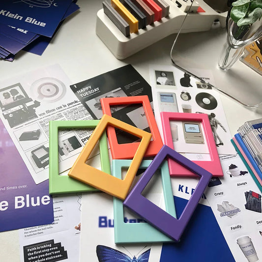 5PCS Assorted Color Free Combination Magnetic Photo Frame For Fujifilm Instax Mini Film Intax Mini 12 11Film Mini 8 7s 70 90