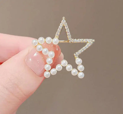 Cute Mini Brooch Pins Colorful Crystal Fruit Bowknot Flower Neckline Lapel Pin for Women Girls Buckle Jewelry Gifts