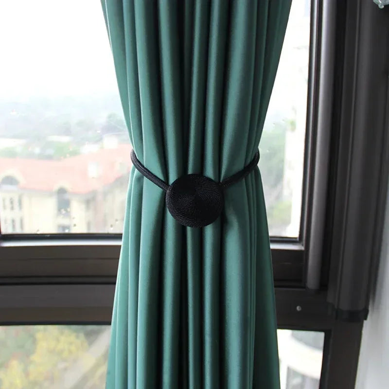 1pc Magnetic Curtain Tieback Clip Room Accessories Curtains Holder Buckles Rope Strap Home Decor