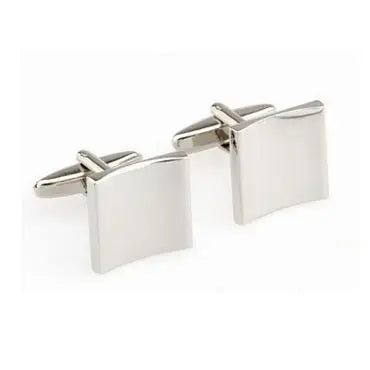 Hot Sale 18 Styles Siver Stainless Steel Metal Cufflink Cuff Link 1 Pair Shipping Biggest Promotion