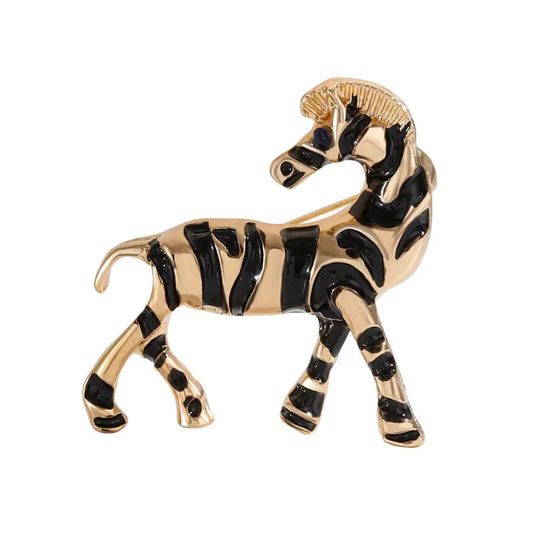 SKEDS Zodiac Horse Year Series Brooch High-End Luxury Chinese Style 2026 Birth Year Accessory Exquisite Animal Pin Gift