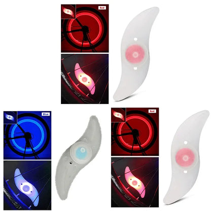1-3PCS Bike Wheel Spoke Light Tire Lights 3 Mode LED Tyre Tire Flash Lamp Bike Safety Warning Easy to Install MTB  Accessories