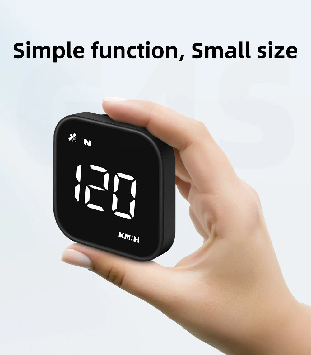 Universal Car Mini HUD G4S GPS Head Up Display Auto Digital KMH/MPH Speedometer Black / Green Font Speed Board  Projection