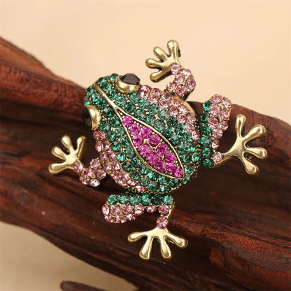 Baroque Luxury Frog Collection: Brooches and Pins for Men and Women, Jewelry, Fashion Accessories, and Party Gifts