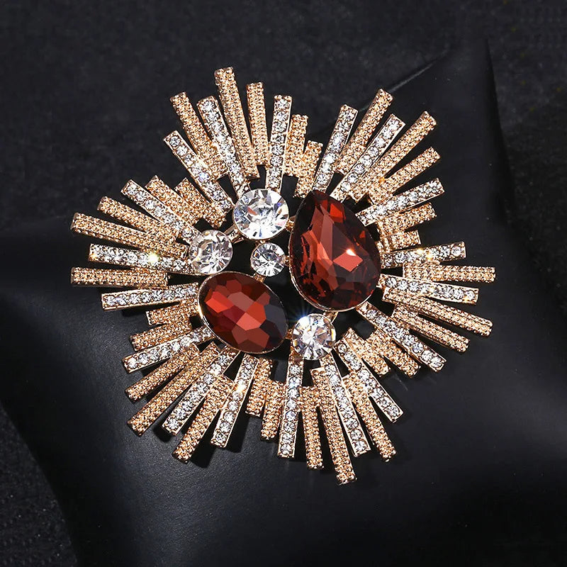 1PC Women's European and American Trendy Atmosphere Droplet brooch Fashion Dressing Banquet Party Festival Gift