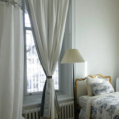 2pcs Curtain Tiebacks with Strong Magnet Thick Rope Design Bedroom Living Room Kitchen Durable Plastic Home Decor Accessory