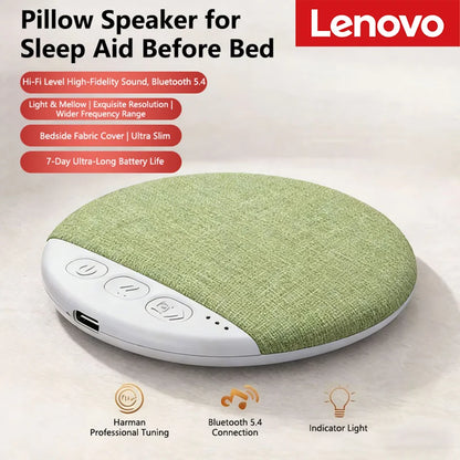 Lenovo Mini Sleeping Bluetooth Speaker Nature Sound White Noise Soundbar Wireless MP3 Music Player Thin Timed Shutdown Audio Pla