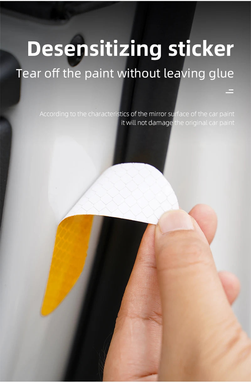 4PCS Car Stickers Door Opening Reflective Warning Sticker For Subaru STI Forester Impreza Legacy Outback XV BRZ WRX Tribeca