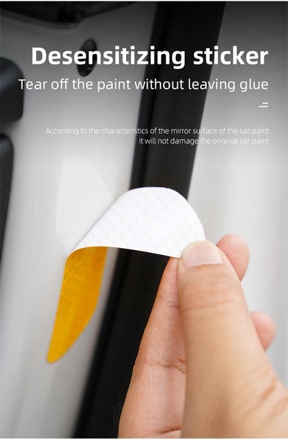 4PCS Car Stickers Door Opening Reflective Warning Sticker For Subaru STI Forester Impreza Legacy Outback XV BRZ WRX Tribeca
