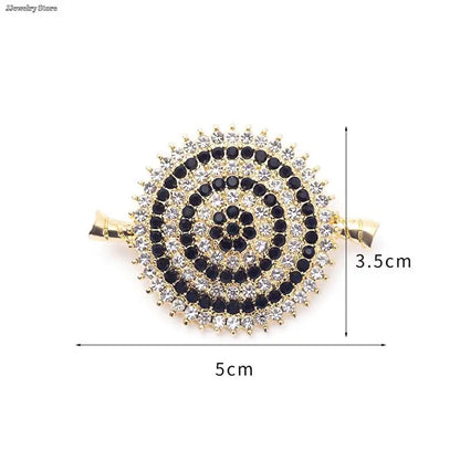 1pc Luxury New Tulip Flower Brooch Elegant Design Sense Rose White Stone Jewelry Collar Pin Jewelry
