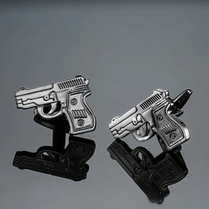 High quality men's French shirt cufflinks brand new fashion poker cufflinks dice pistol dice car logo buttons