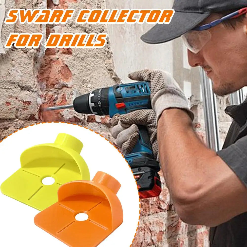 Drill Dust Collector Reusable Drill Dust Box Red Dust Bowl Device Dustproof Collection Multifunction Electric Drill Dust Collect
