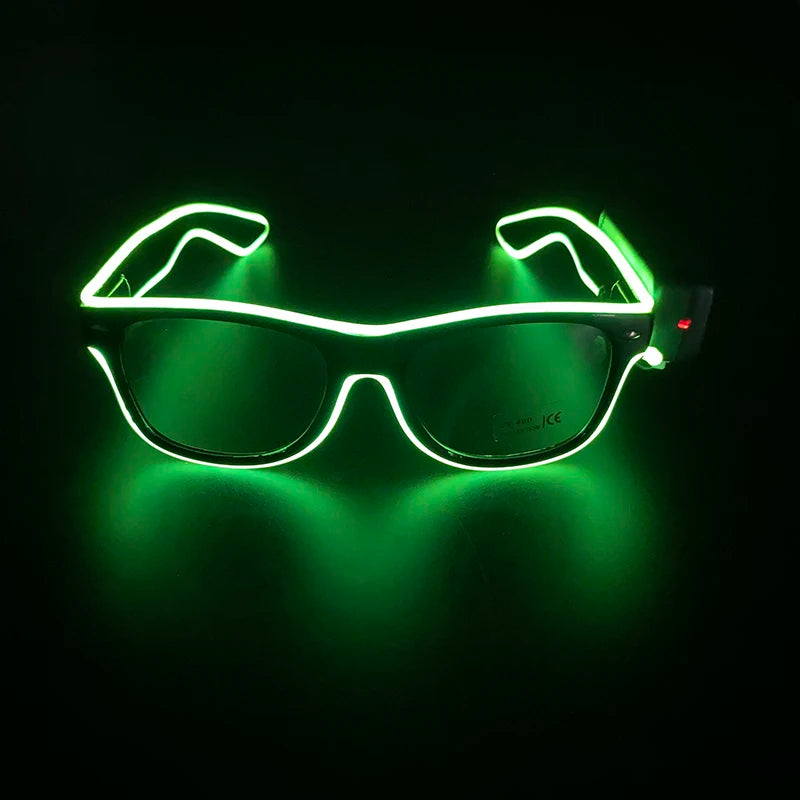 New Cool Wireless Glowing LED Light Up Glasses For Rave Festival Party Luminous Neon Mosaic Sunglasses club disco Eye Glasses