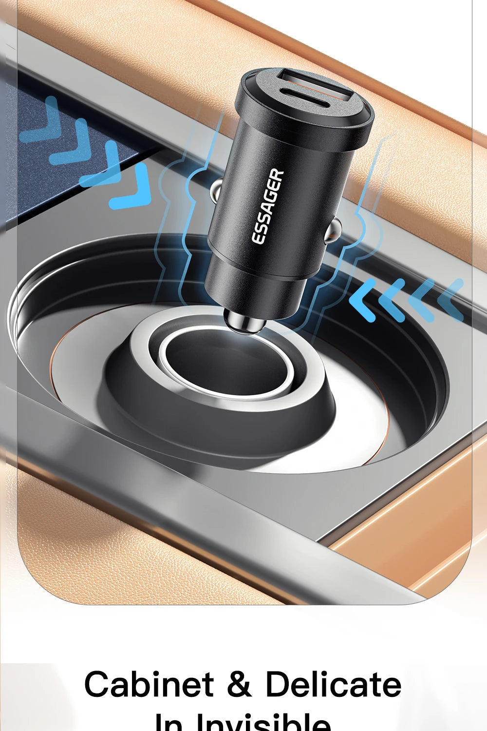 Essager USB C Car Charger 45W 5A Quick Charge 4.0 QC PD 3.0 SCP USB Type C Fast Charging For iPhone14 13 Huawei Samsung Xiaomi