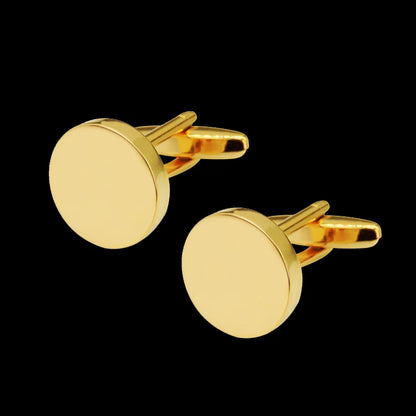 New Arrive Shirt Cufflinks Men steel Laser Engraving Cuff Links For Wedding Party Fashion Simple Men Sleeve Shirt Cufflinks