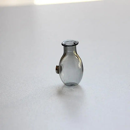 。Fridge Magnets Place Flower Arrangements Decoration Mini Glass Vase Fridge Magnet Creative 3D Vase Micro Landscape Ornament