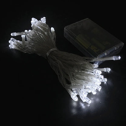 3M 6M 10M LED String Lights 3*AA Battery Operated Waterproof Fairy LED Christmas Lights For Holiday Party Wedding Decoration