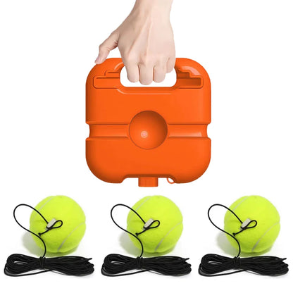 Professional Tennis Training Aids Base With Elastic Rope Ball and placed Tennis Racket base Tennis Trainer Tennis Practice Tool