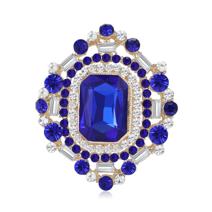 Beaut&Berry Luxury Crystal Glass Brooches for Women Rhinestones Pins Casual Party Friends Accessories Fashion Gifts Decoration
