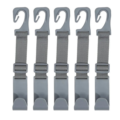 4Pcs Car Hook For Car Rear Seat Back Hooks Headrest Hanger Clip Universal Adjustable Holder Storage Car Interior Accessories