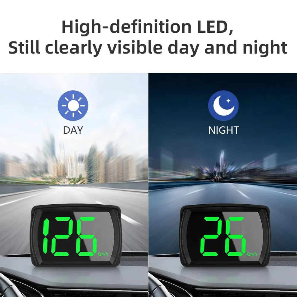 AD Y03 Head Up Display Speedometer MPH KMH Universal Car GPS for HUD Digital Speed Meter Clock Gauge Automotive Accessories