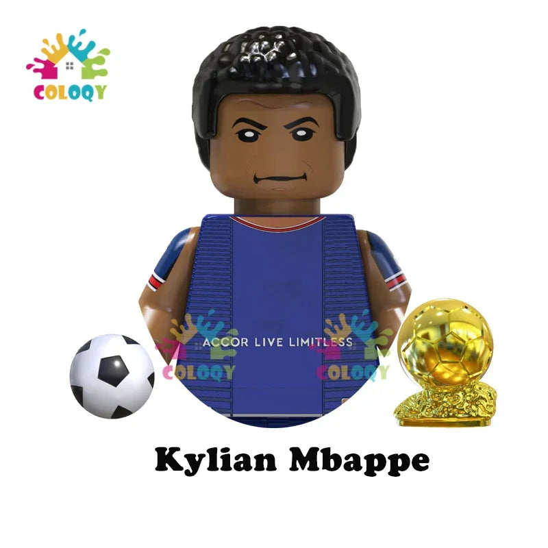Kids Toys Football Stars Building Blocks Sport Player Mini Action Figures Toys For Boys Christmas Gifts