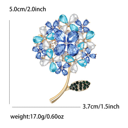 Fashion Enamel Flower Brooches for Women Unisex Plant Pins Office Casual Party Friend New Gifts Jewelry Accessories Decoration