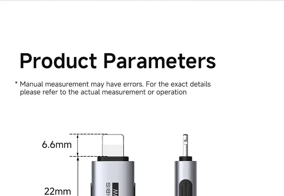 Hagibis USB C To Lightning Adapter Male to Female Charging Converter Date Transfer for iPhone 13/14 Pro Max AirPods 1 EarPods