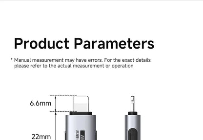 Hagibis USB C To Lightning Adapter Male to Female Charging Converter Date Transfer for iPhone 13/14 Pro Max AirPods 1 EarPods