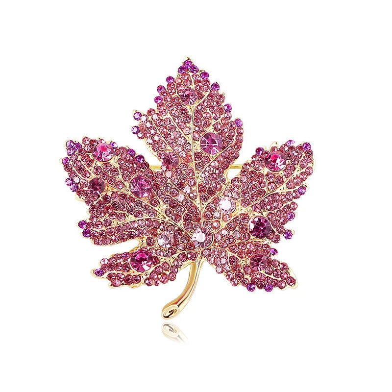 Vintage Maple Leaf Brooches Metal Women Girls Charm Exquisite Collar Lapel Brooch Pins Fashion Jewelry Party Garment Accessories
