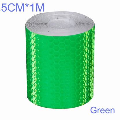 Solid Color Reflective Stickers Personality Waterproof Car Class Modification Warning Signs Highlighting Safety Reflective Strip