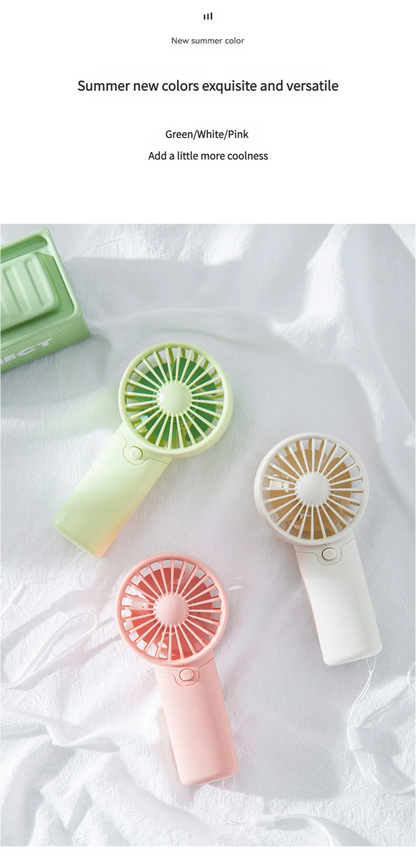 MEET SUN Portable Fan Convenient Creative Small Fan Pocket Hand-held Fan Lightweight AA Battery Handheld Mini Fan Air Coolers