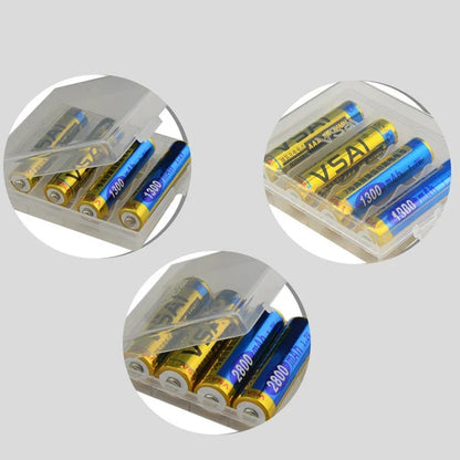 12Pcs Battery Convertor Adapter Size AAA to AA Cell Battery Converter Adaptor Holder Case Translucent Battery Storage Holder