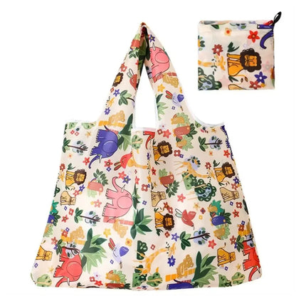 Multiple Styles Large Capacity Folding Shopping Bag Lightweight Washable Recycle Tote Bag Eco-Friendly Portable Storage Bag