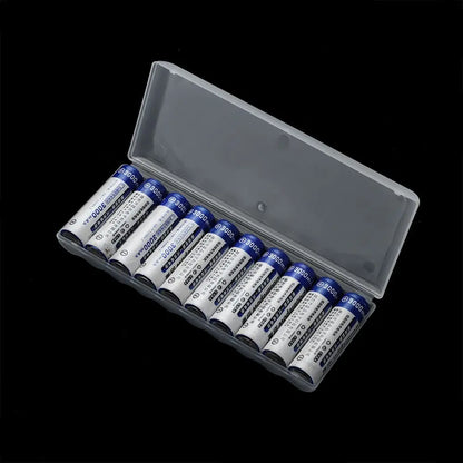 10 Slots Hard Plastic Container Portable Case Battery Storage Box For AAA/AA/18650 Battery Organizer Box Container Accessories