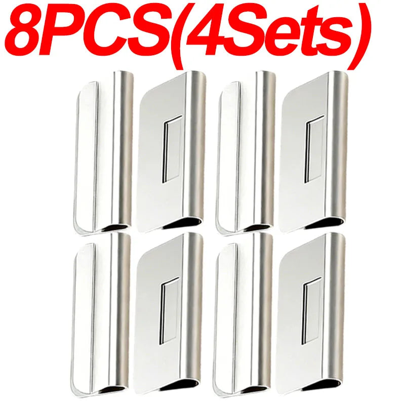 4PCS Strong Magnetic Curtain Clips Nail-Free Blackout Clip Keep Curtain Closed Prevent Light Leaking for Home Bedroom Office