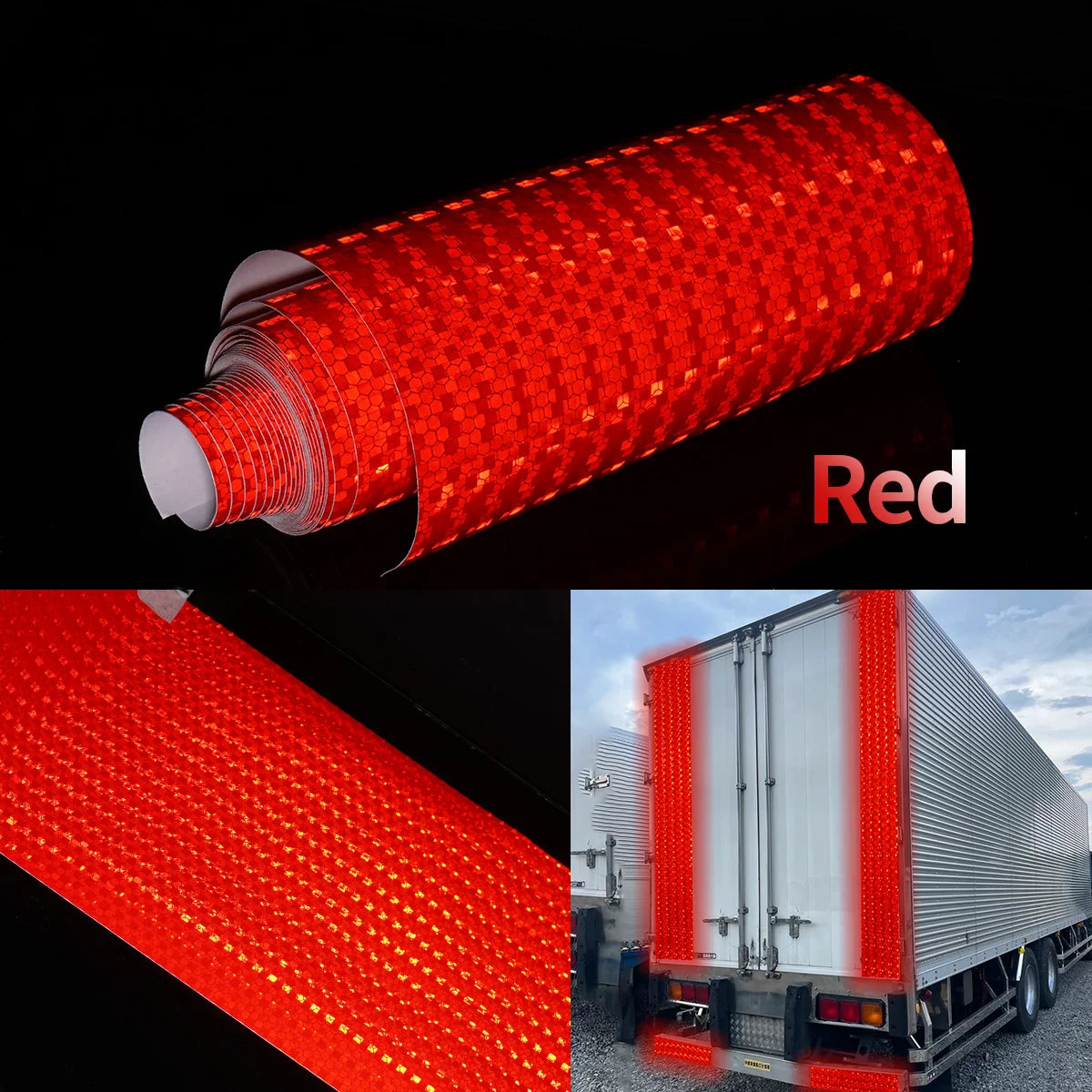 Reflective Safety Mark Tape Stickers Self Adhesive Warning Film for Car Motorcycle Auto Styling
