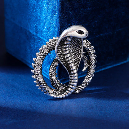 SKEDS Women Men Fashion Exquisite Colorful Rhinestone Snake Brooch Pin Elegant Lady Crystal Shining Animal Badges Corsages