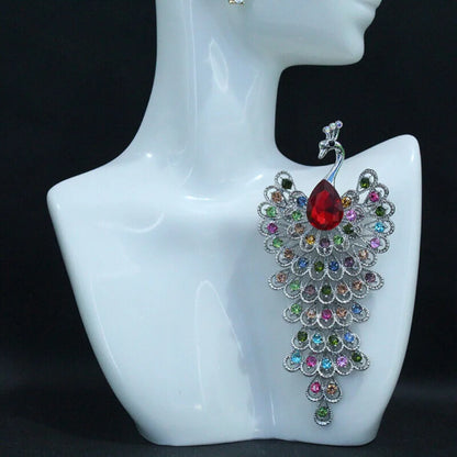 Luxury Beautiful Peacock Phoenix Animal Love Brooch for Men and Women，JewelryAccessories, WeddingHolidayPartyCoupleSurprise Gift