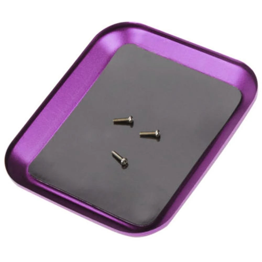 Aluminium Alloy Magnetic Screw Tray Plate RC Repair Tool for Airplane Car Boat Crawler Axial SCX10 D90 D110 Model
