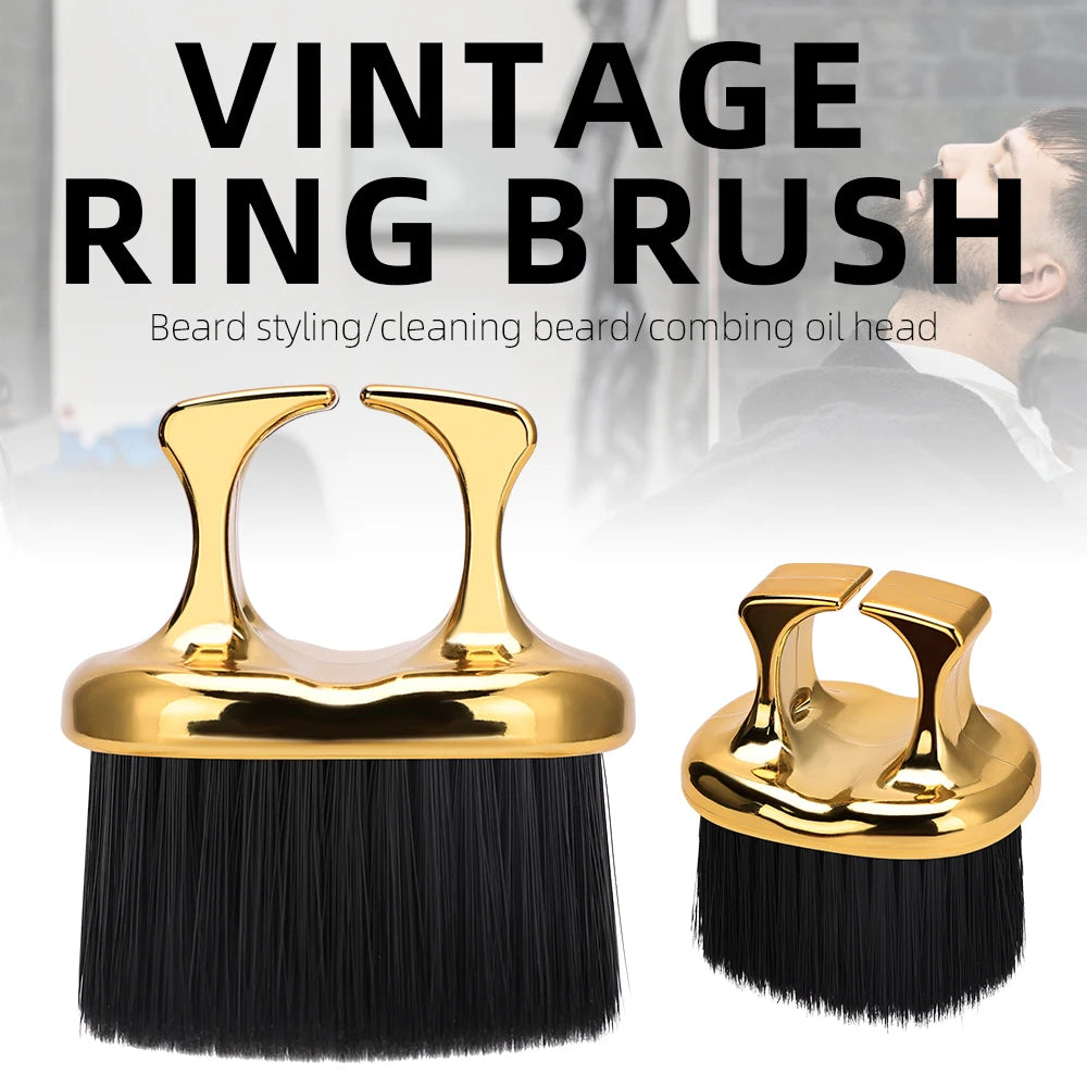 Ring Neck Duster Barber Remove Loose Hair Brush Hair Cutting Brush Soft Hair Cleaning Brush Hairdressing Tools