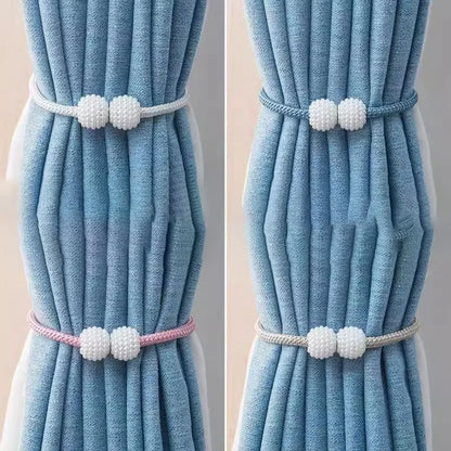 Curtain magnet buckle without punching creative versatile rope ties decoration modern simple straps 2pcs