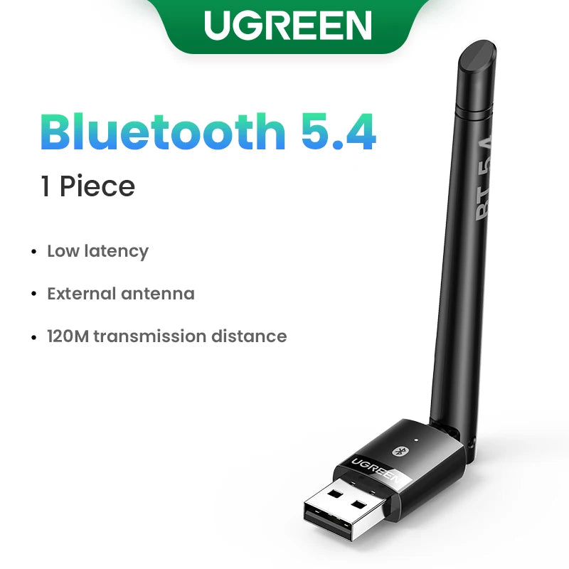 UGREEN USB Bluetooth for PC Bluetooth 5.4 for Bluetooth Keyboard/Mouse/Speakers